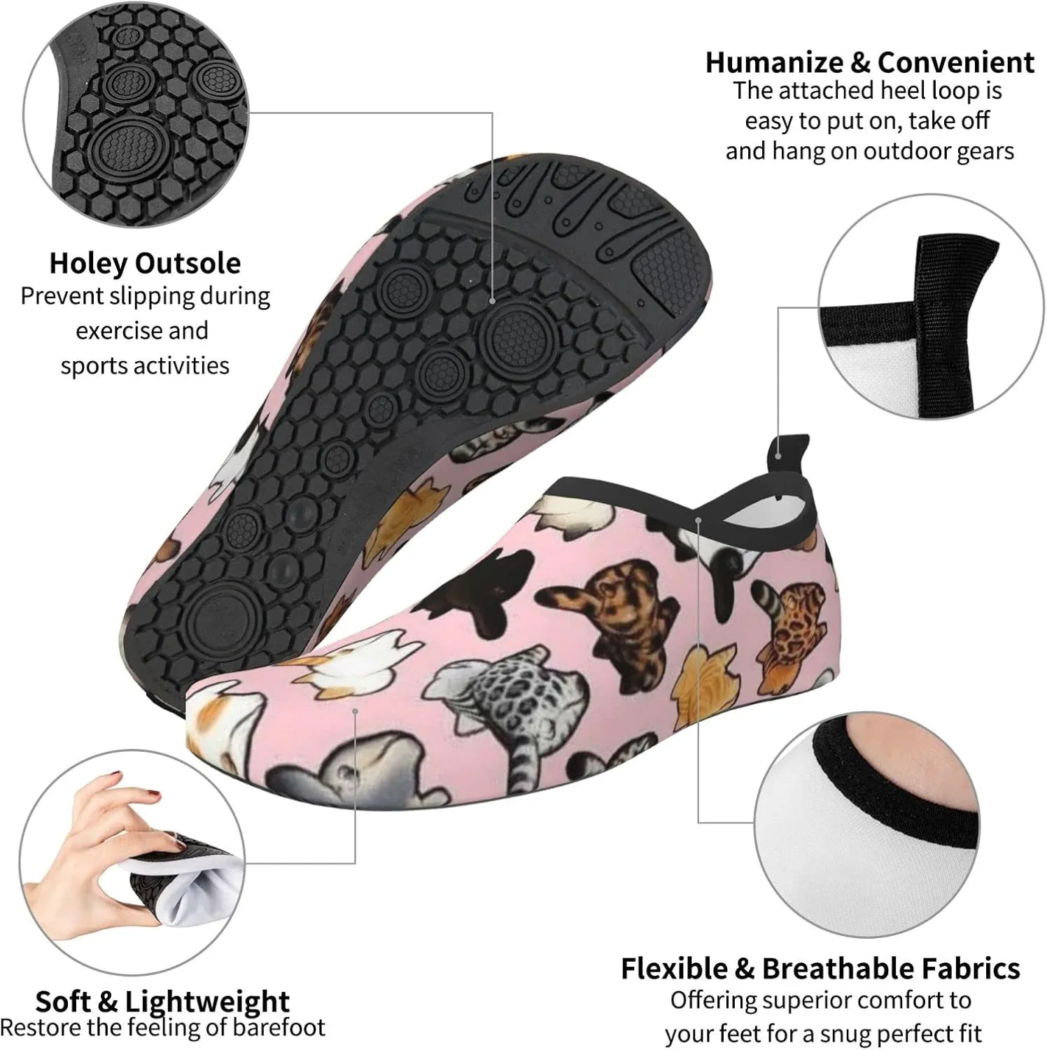 Men Women Water Sports Shoes Barefoot Quick-Dry Outdoor Water Sports Shoes