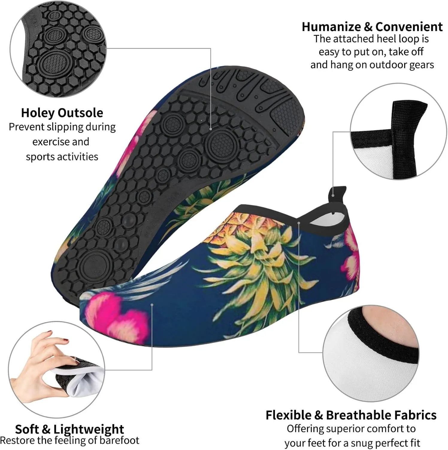 Men Women Water Sports Shoes Barefoot Quick-Dry Outdoor Water Sports Shoes