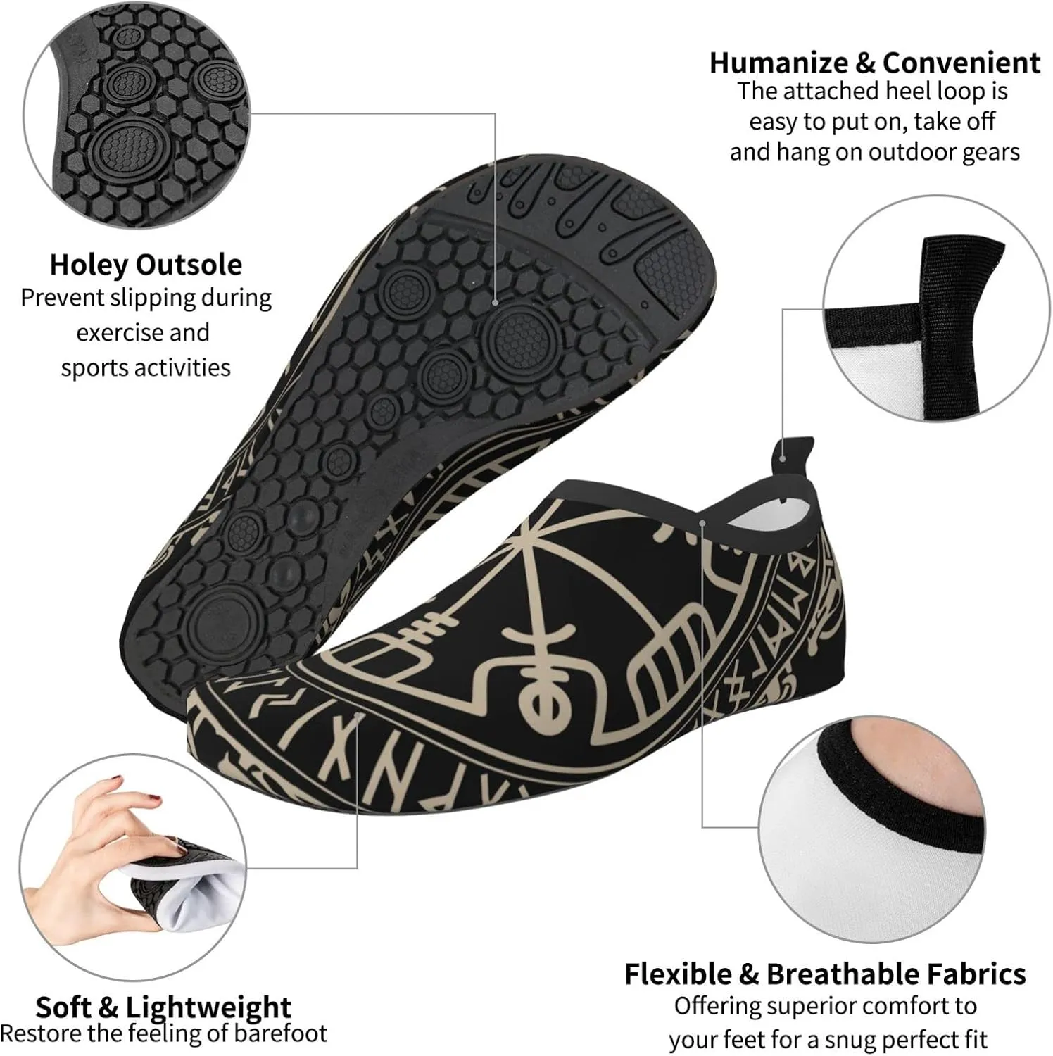 Men Women Water Sports Shoes Barefoot Quick-Dry Outdoor Water Sports Shoes