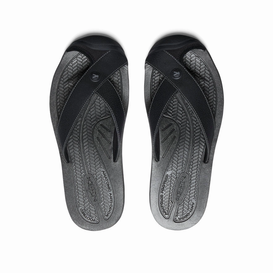 Carry Light All Day Men's Barbados Flip-Flop  |  Black/Steel Grey