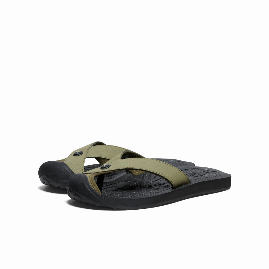 Men's Barbados Flip-Flop  |  Martini Olive/Black Relaxed Summer Footwear
