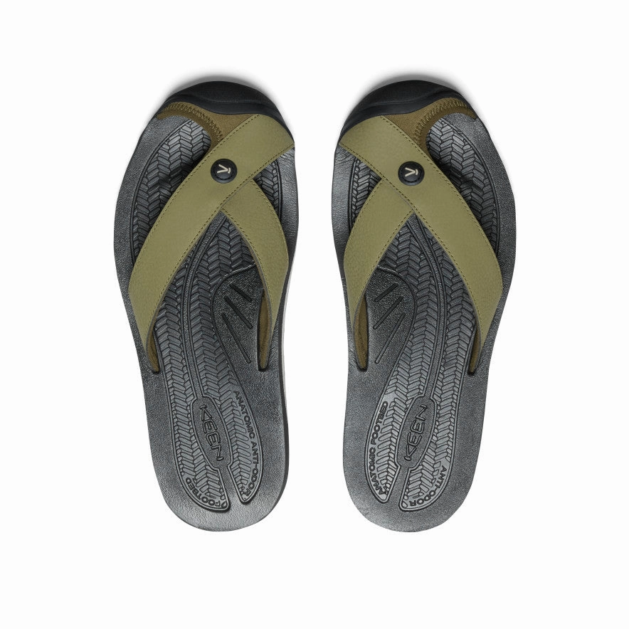 Eco friendly materials Quick Dry Webbing Men's Barbados Flip-Flop  |  Martini Olive/Black