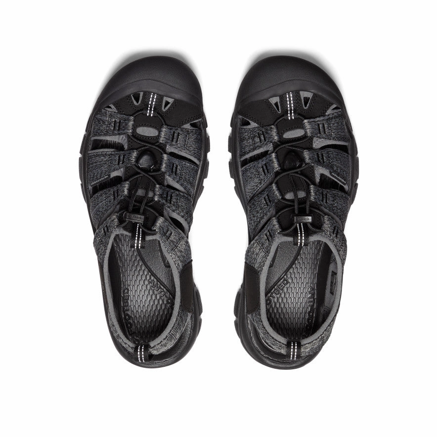 Light Travel Shoes Party Pop Men's Newport H2 Sandal  |  Black/Steel Grey