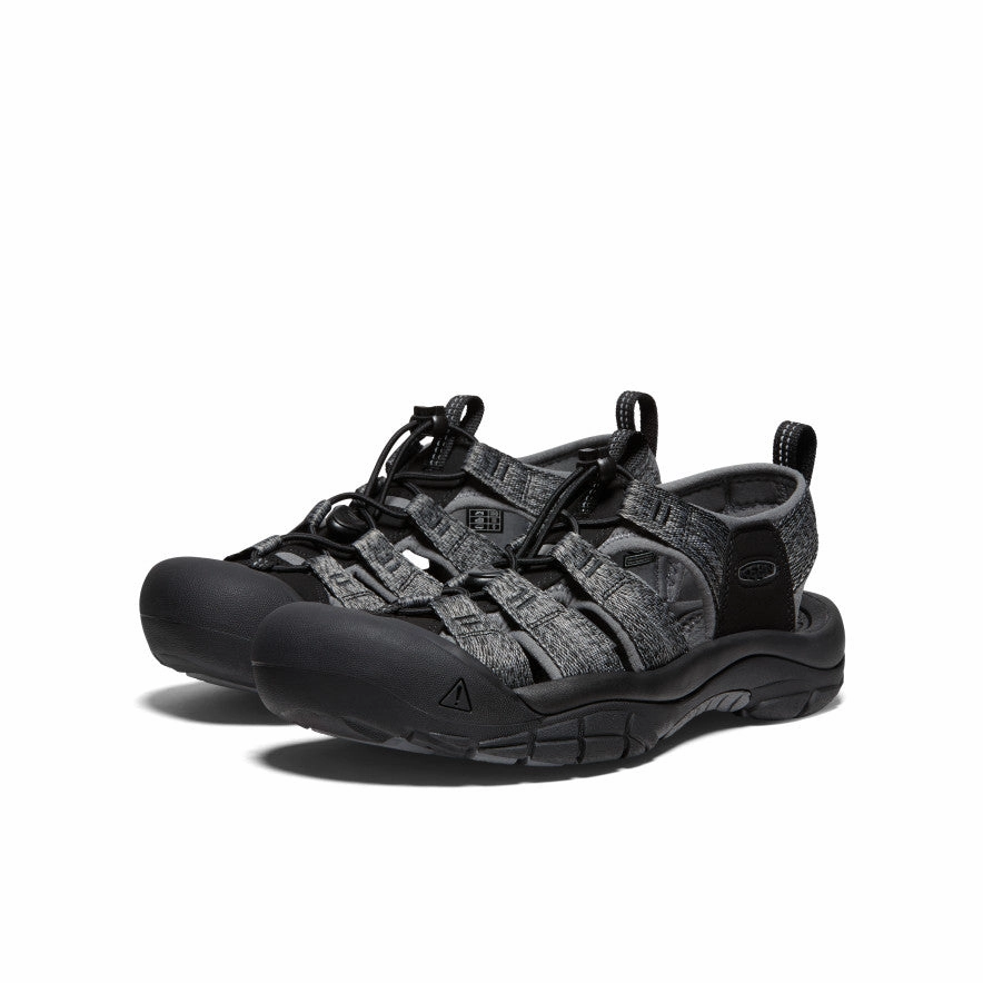 Market Walk Men's Newport H2 Sandal  |  Black/Steel Grey