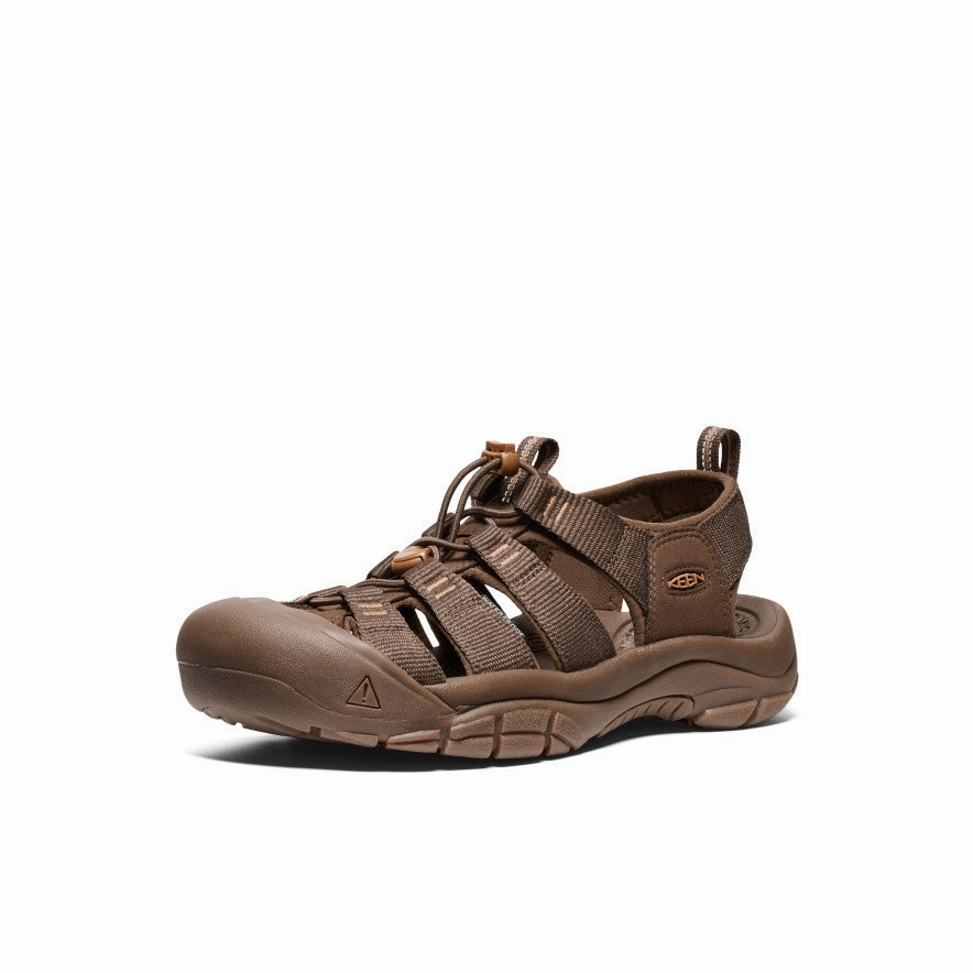 Enhanced Lateral Stability Men's Newport H2 Sandal  |  Monochrome/Dark Earth