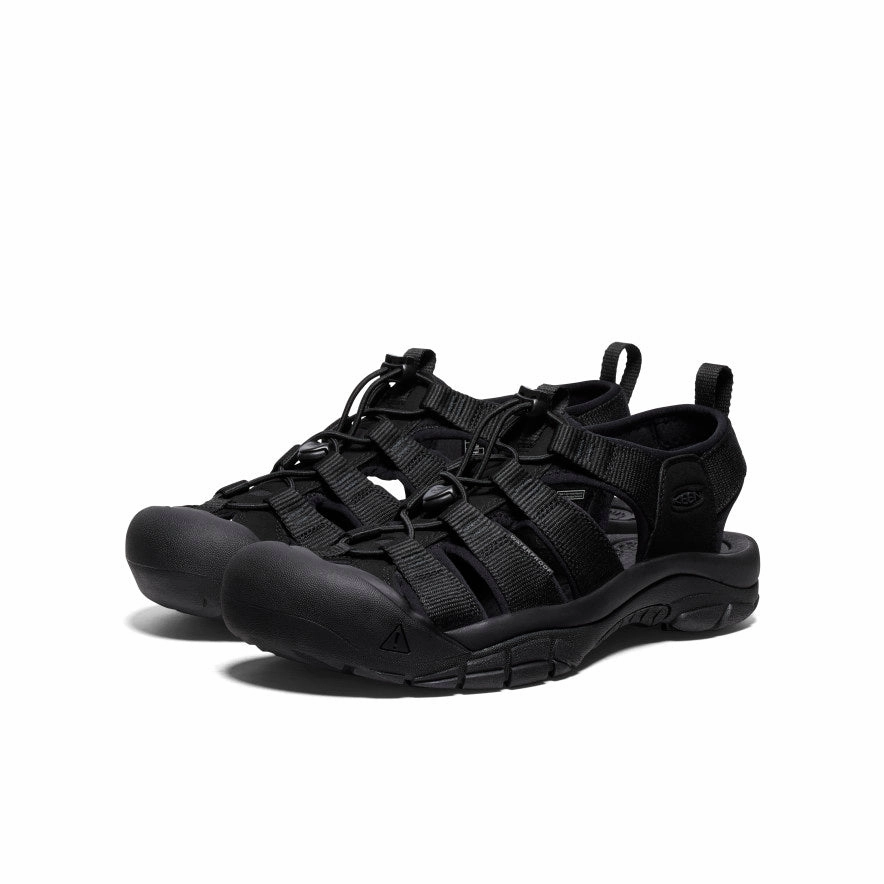 Molded Footbed Flex form Men's Newport H2 Sandal  |  Triple Black