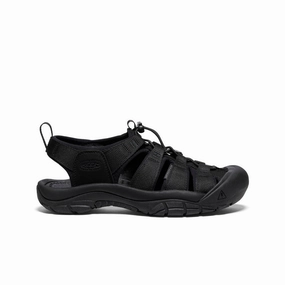 Men's Newport H2 Sandal  |  Triple Black Soft Cushioning Cruise Wear