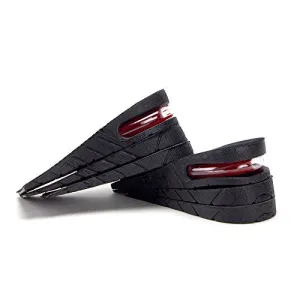 Mens & Womens Height Increasing & Heal Pain Relief Insoles 3-Layer Air up Shoe Lifts Elevator Shoes Insole Lift Kit 2.25"