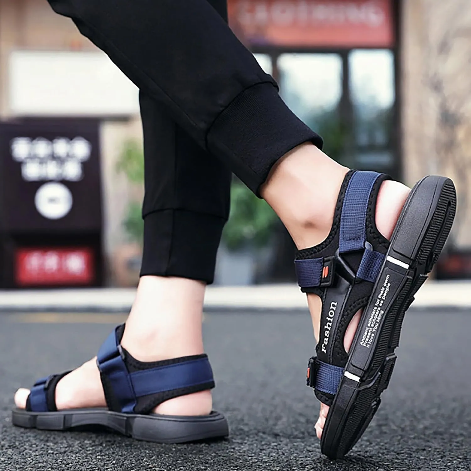 Mens Beach Sandals Open Toe Athletic Sport Sandals Water for Men Outdoor Beach Travel Summer