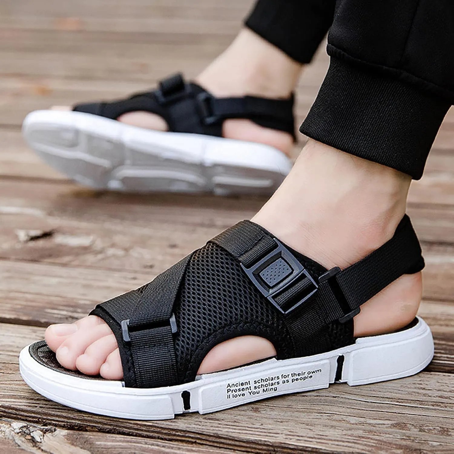 Mens Beach Sandals Sandal Men Mens Sandals Adjustable Straps Comfort Hiking Breathable Beach Sandal