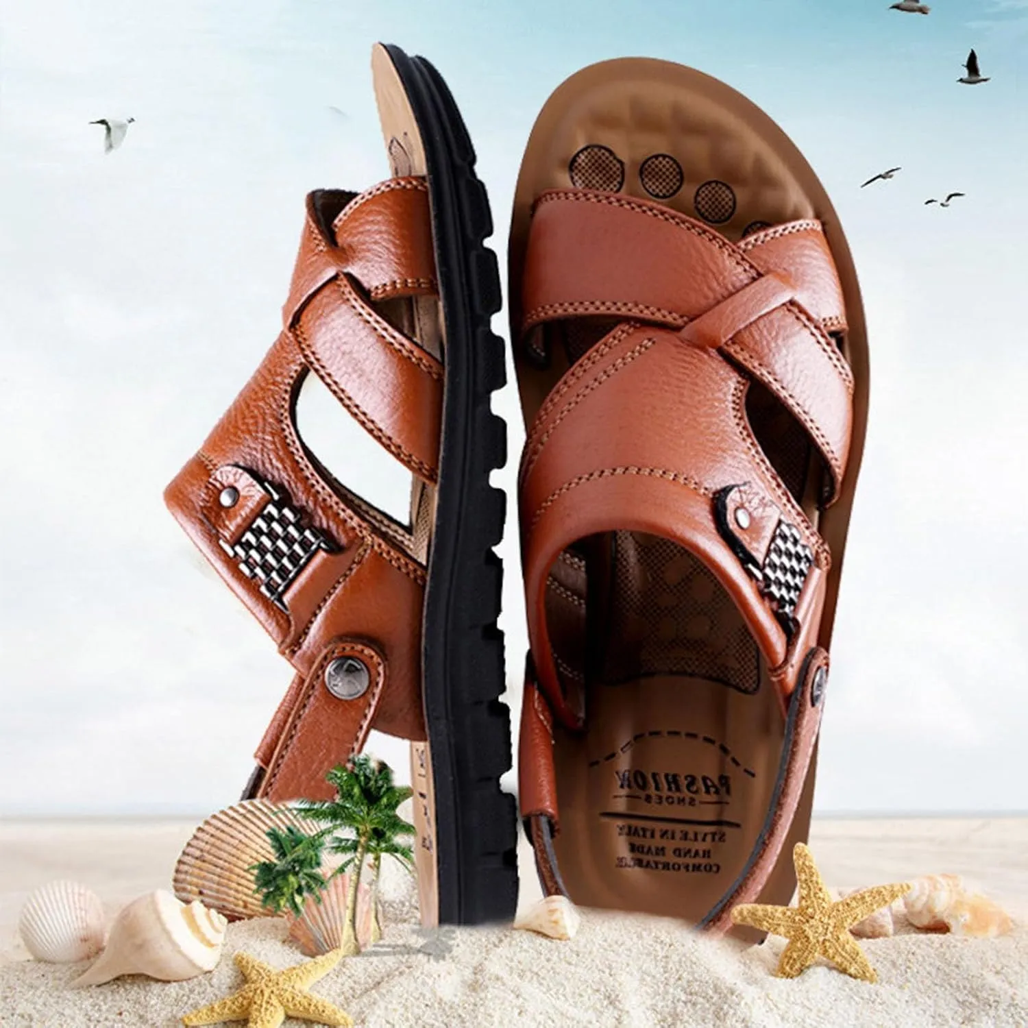 Mens Beach Sandals Sandal Men Mens Sandals Hiking Adjustable Straps Summer Breathable Comfortable Sandal