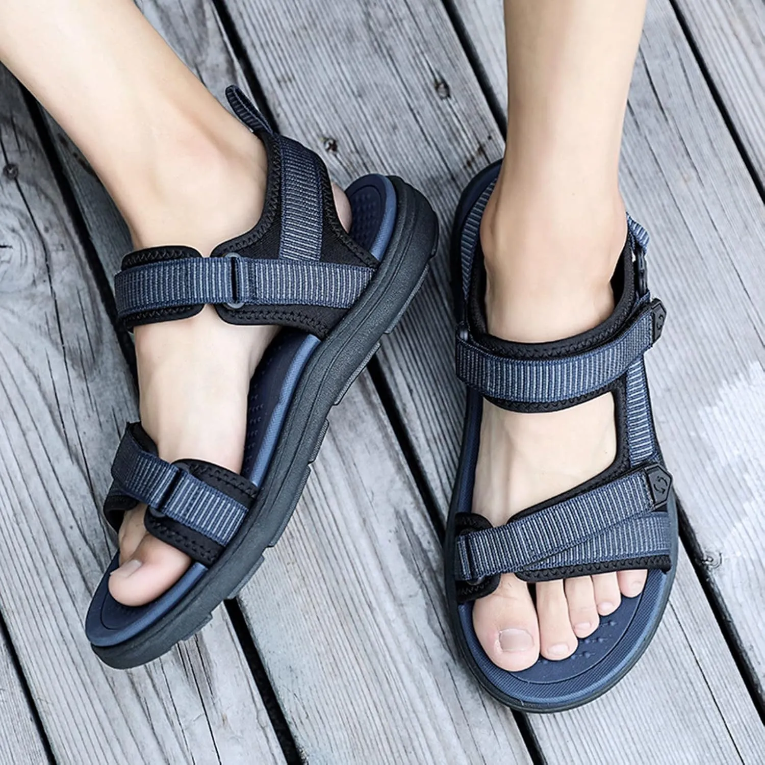 Mens Beach Sandals Sandal Men Mens Sandals Lightweight Beach Adjustable Straps Comfort Comfortable Sandal