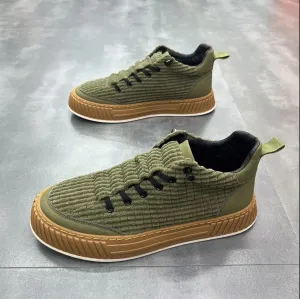 Men's casual corduroy breathable shoes