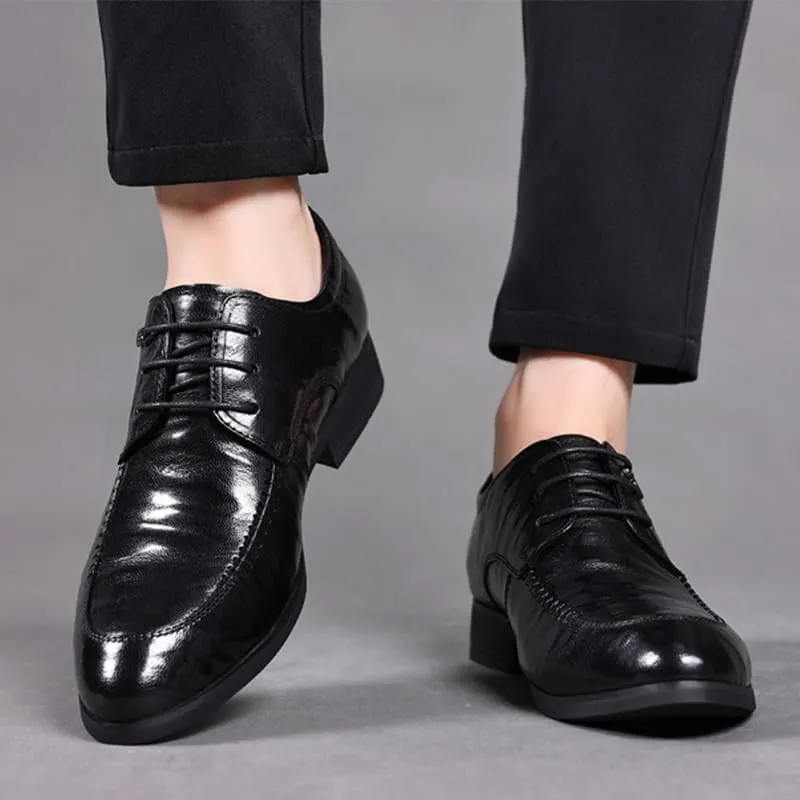 Men's Casual Dress Shoes Business Dress Oxford Formal Shoes for Men Classic Lace Up Formal Tuxedo Derby Shoes