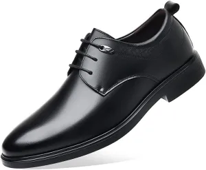 Men's Classic Lace-up Formal Business Oxfords Comfort Casual Dress Shoes for Men Office Working Derby Shoes
