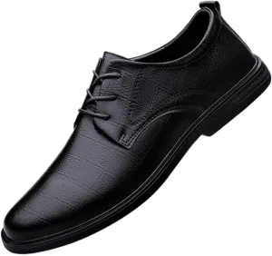 Men's Dress Shoes Patent Leather Lace Up Oxford Shoes Fashion Pointed Toe Casual Classic Formal Shoes Business Wedding Derby Shoes for Men