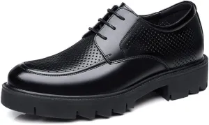 Mens Dress Sneakers Lightweight Non Slip Casual Business Work Formal Shoes Elegant Patent Leather Slip-on Dress Shoes