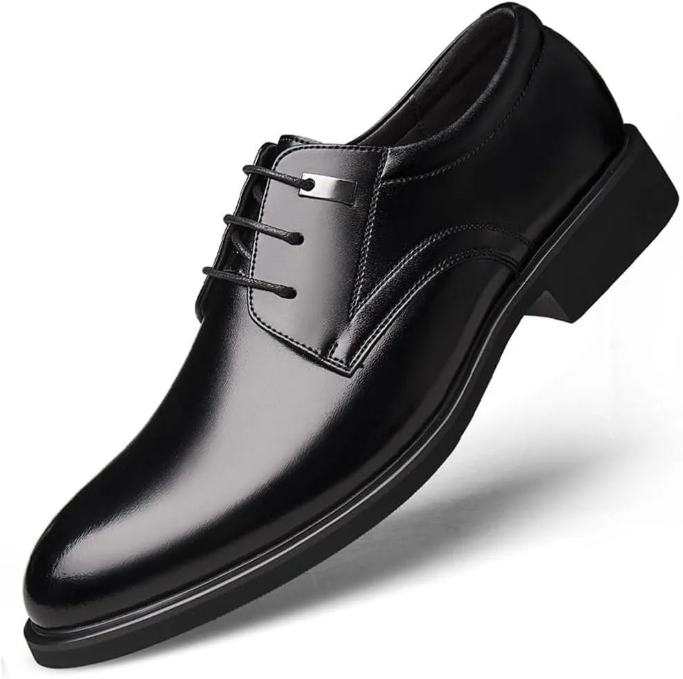 Mens Elevator Dress Shoes Summer Business Formal Shoes for Men Hollow Out Casual Korean Style Oxford Shoes Breathable Mens Footwear