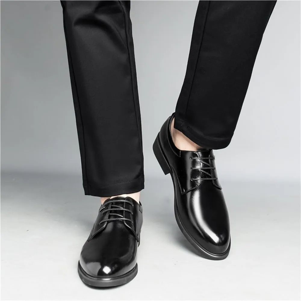 Mens Elevator Dress Shoes Summer Business Formal Shoes for Men Hollow Out Casual Korean Style Oxford Shoes Breathable Mens Footwear