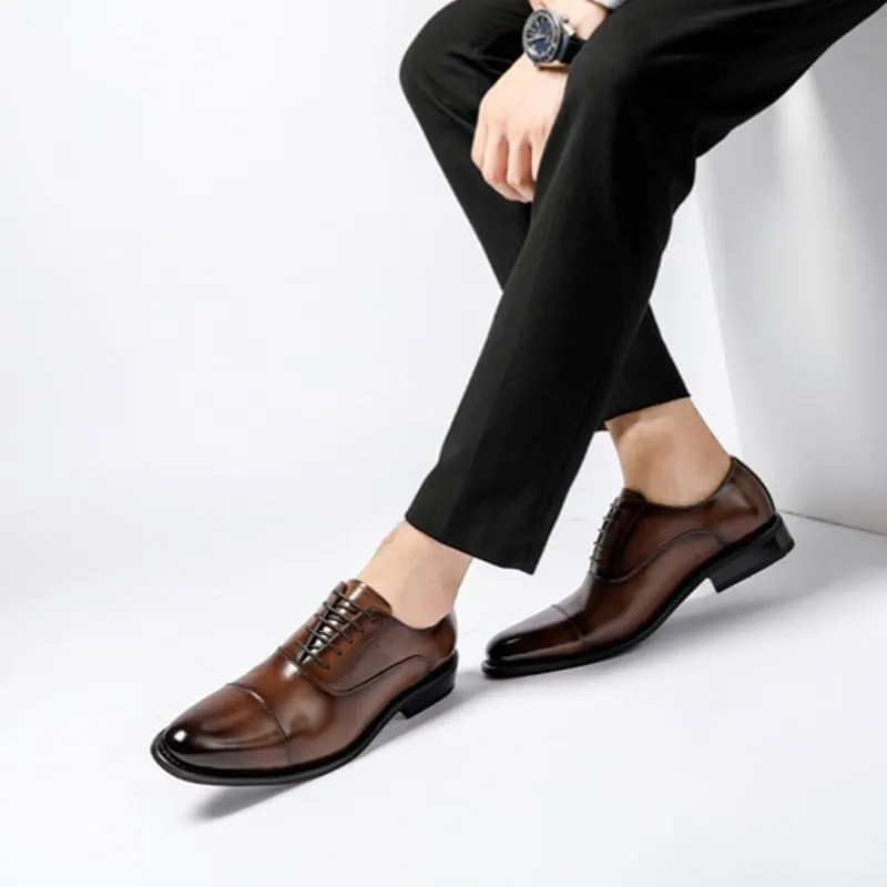 Men's Fashion Casual Classic Pointed-Toe Formal Shoes for Weddings, Parties, Work, Church, Pro