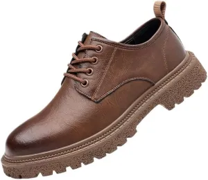 Men's Fashion Sneakers Classic Men Leather Dress Shoes Retro Casual Breathable Oxfords Shoes for Men