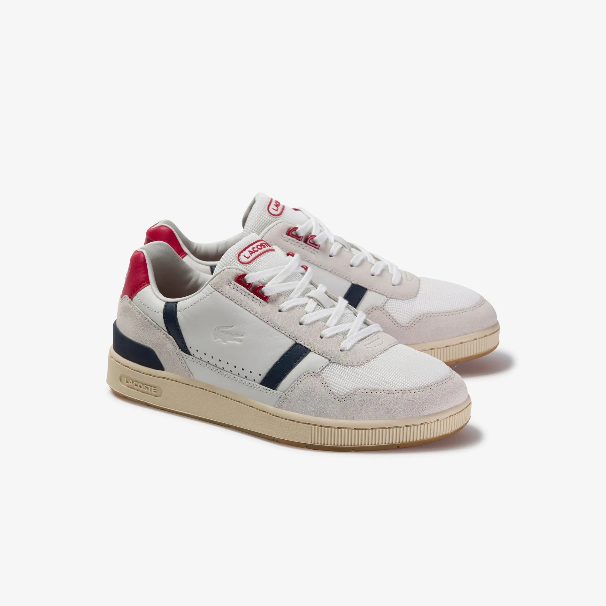Men's Lacoste T-Clip Leather Sneakers