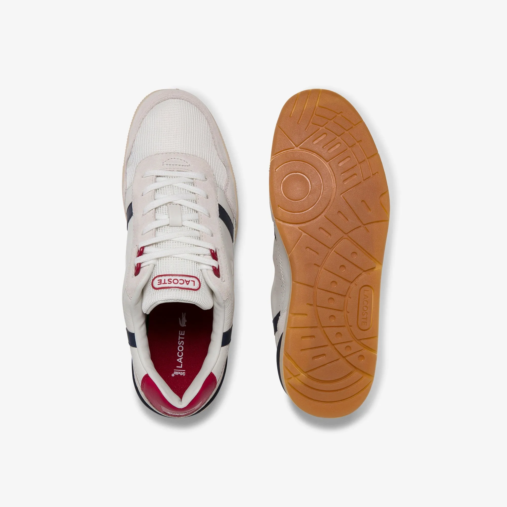 Men's Lacoste T-Clip Leather Sneakers