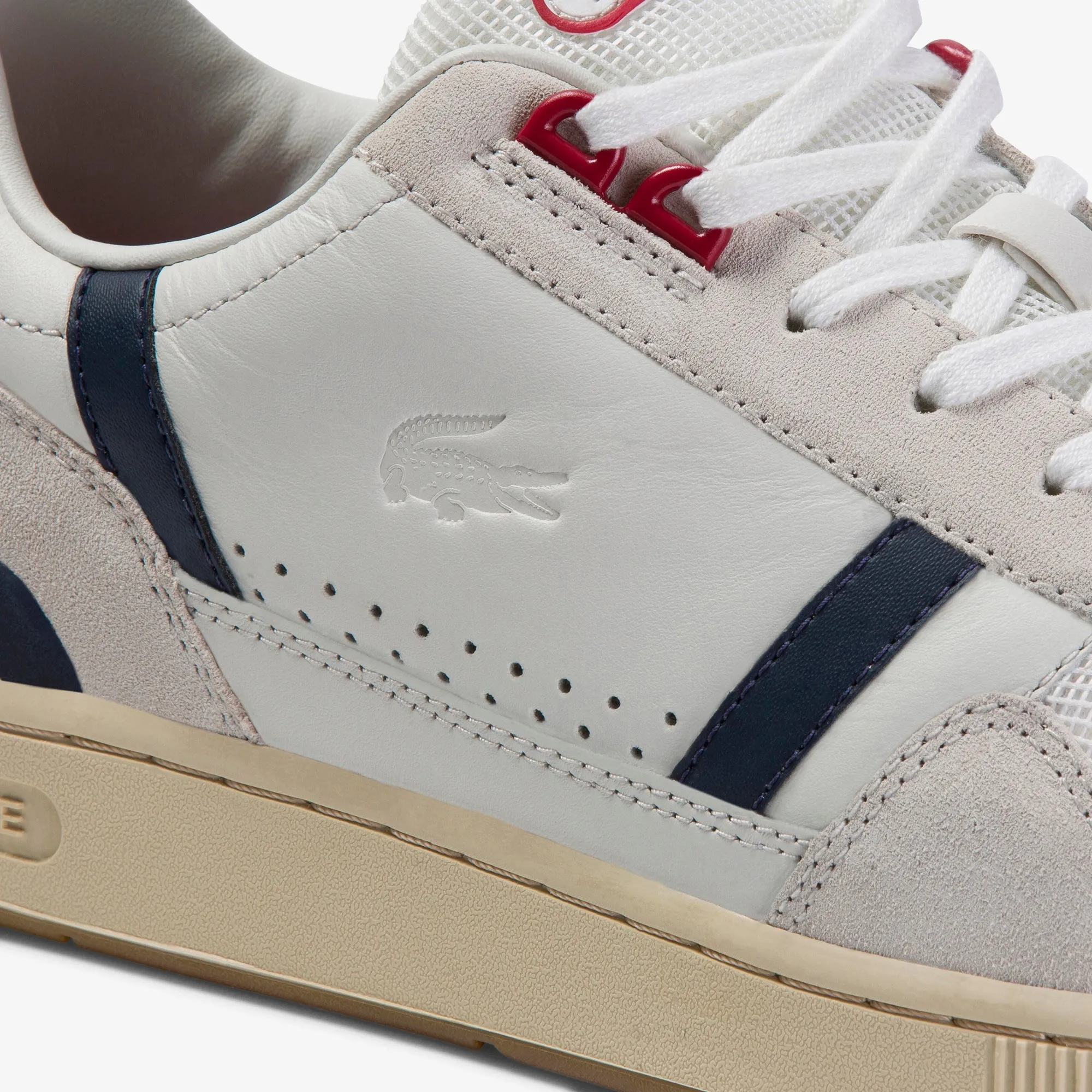 Men's Lacoste T-Clip Leather Sneakers