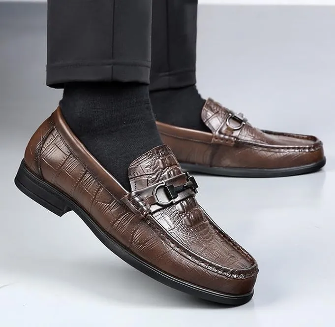 Men's Leather Formal Wedding Dress Shoes Mens Business Casual Fashion Oxfords Wingtip Brogue for Men