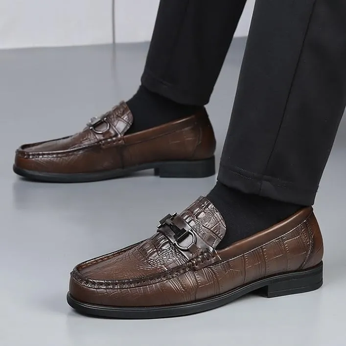 Men's Leather Formal Wedding Dress Shoes Mens Business Casual Fashion Oxfords Wingtip Brogue for Men