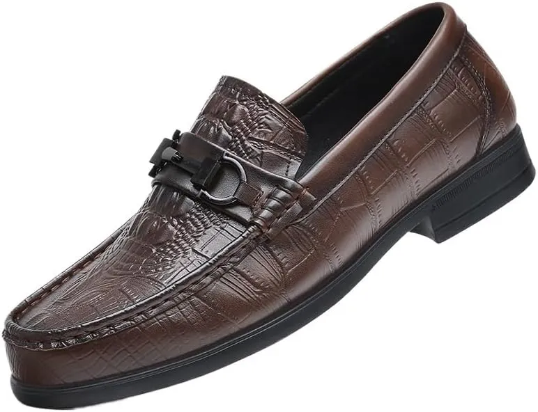 Men's Leather Formal Wedding Dress Shoes Mens Business Casual Fashion Oxfords Wingtip Brogue for Men