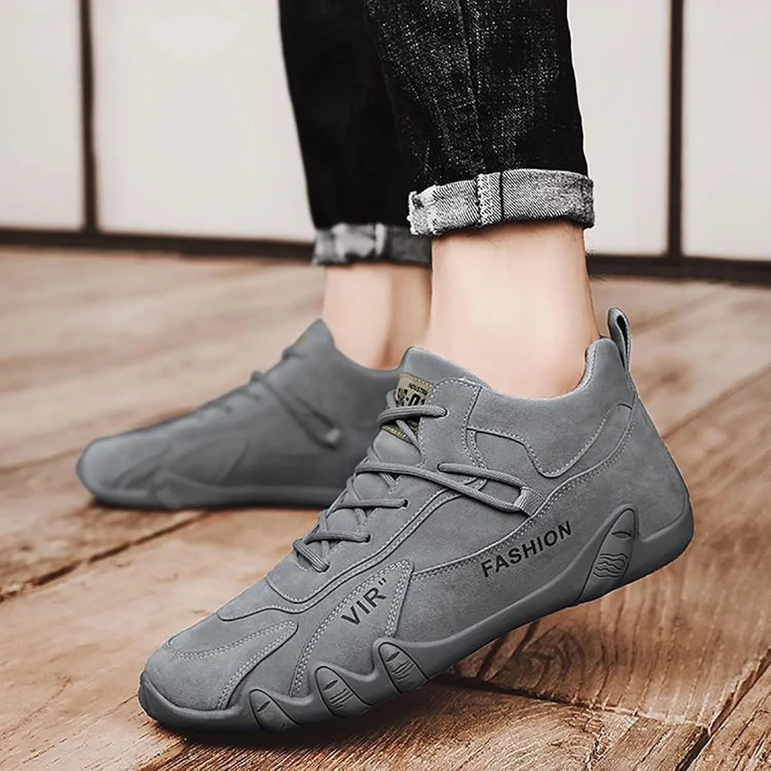 Men's Lightweight Non Slip Barefoot Shoes Portable Non Slip Fitness Workout Shoe Arch Support Plantar Fasciitis