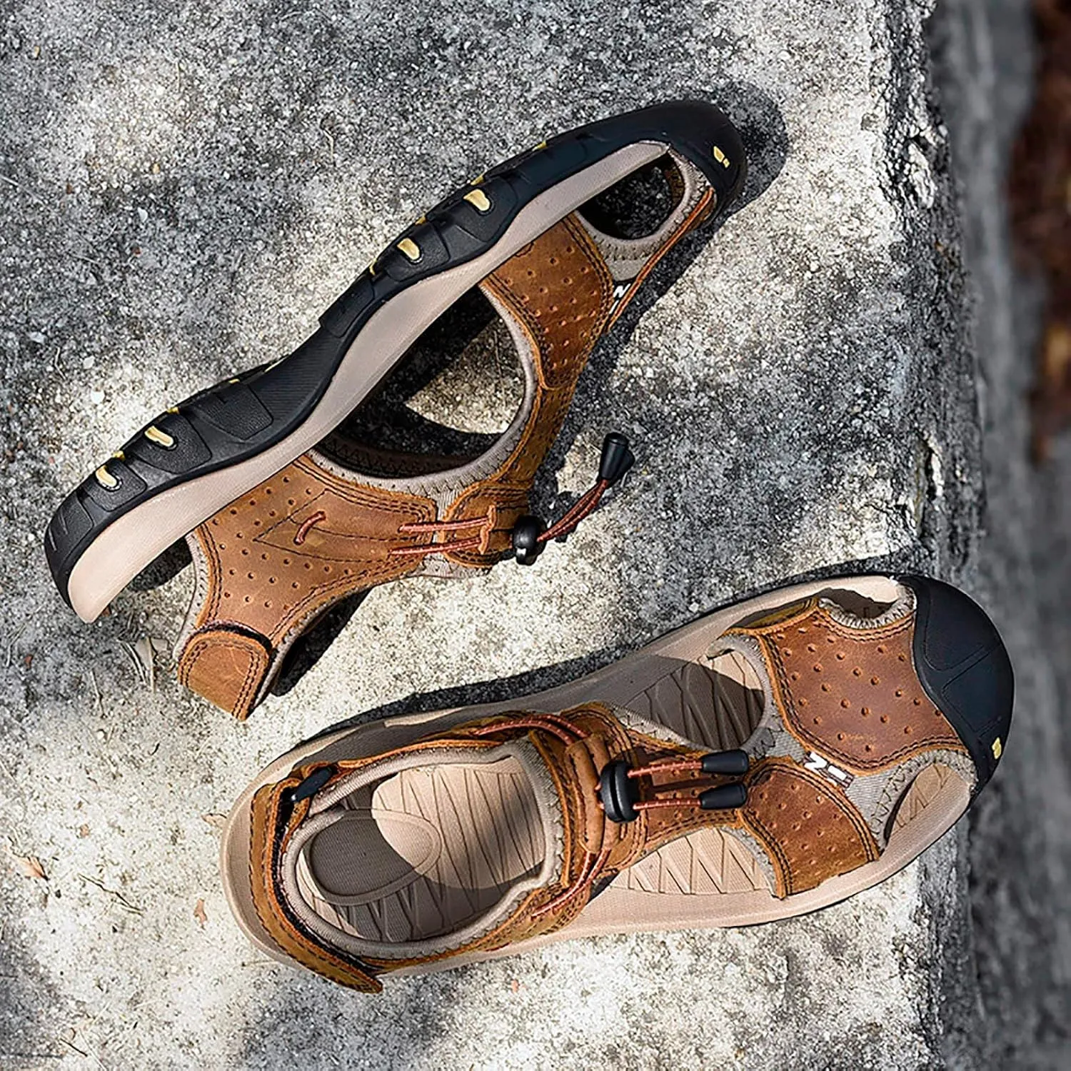 Mens Sandals Open Toe Walking Sandals for Summer Mens Sport for Summer Beach Trail Walking