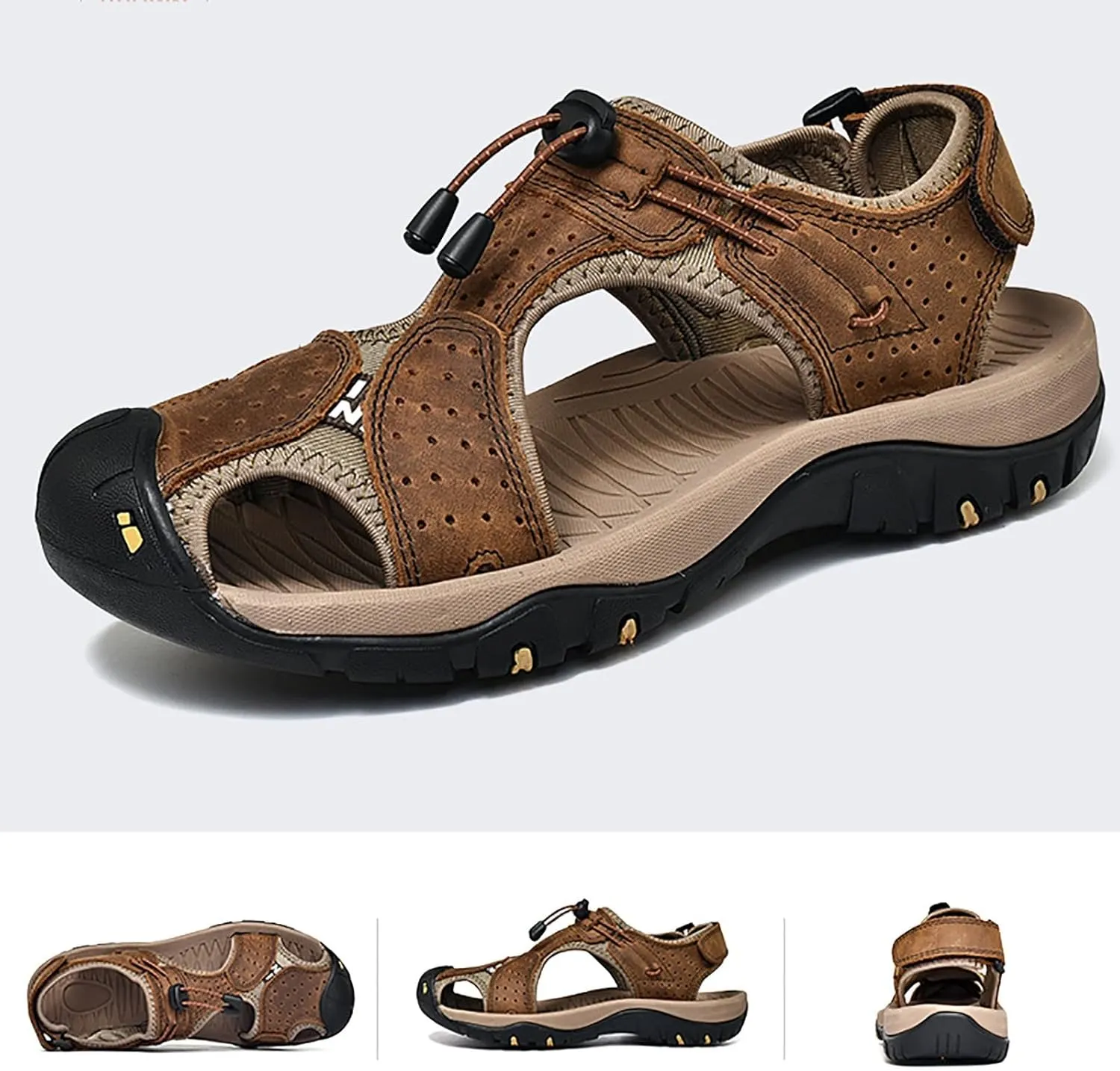 Mens Sandals Open Toe Walking Sandals for Summer Mens Sport for Summer Beach Trail Walking