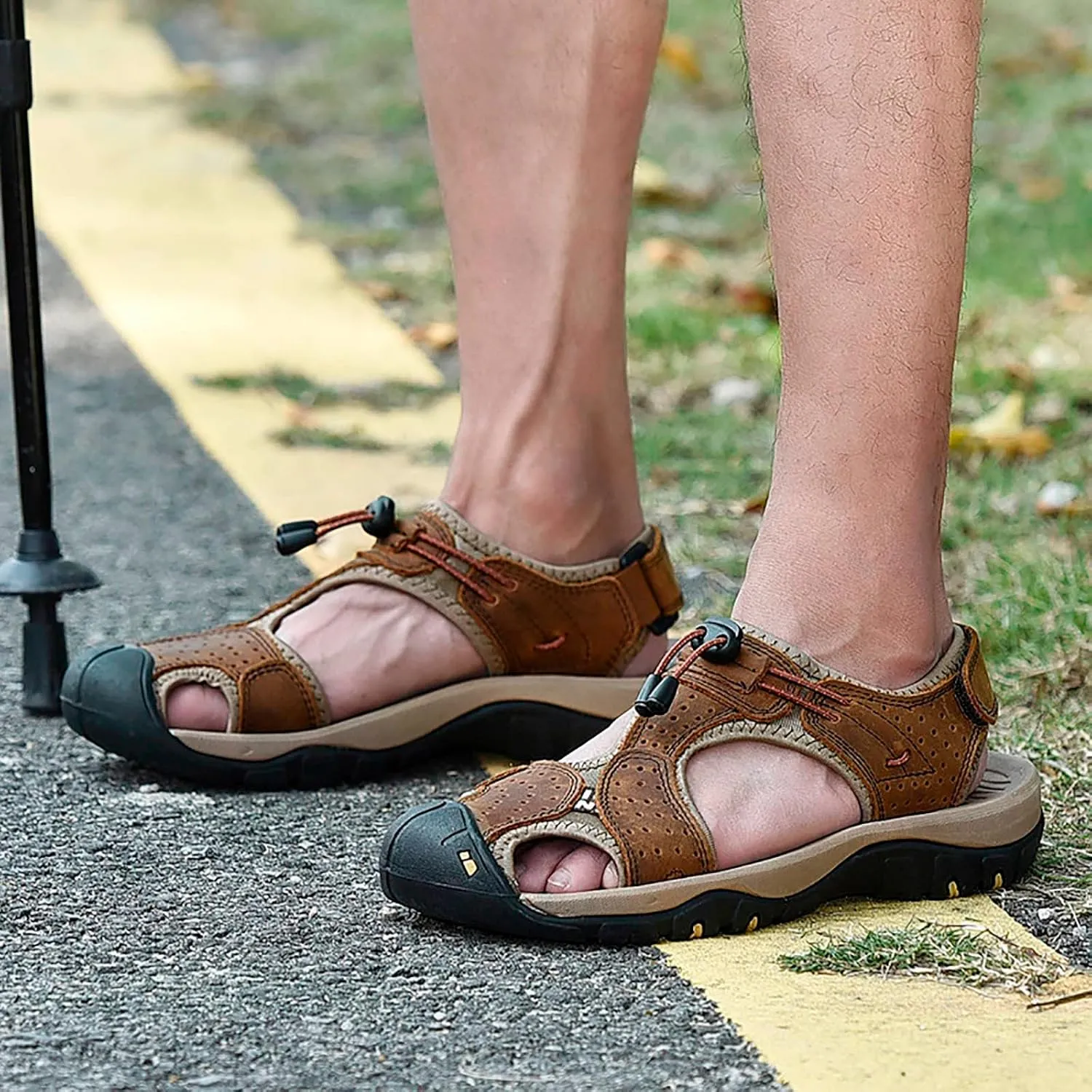 Mens Sandals Open Toe Walking Sandals for Summer Mens Sport for Summer Beach Trail Walking