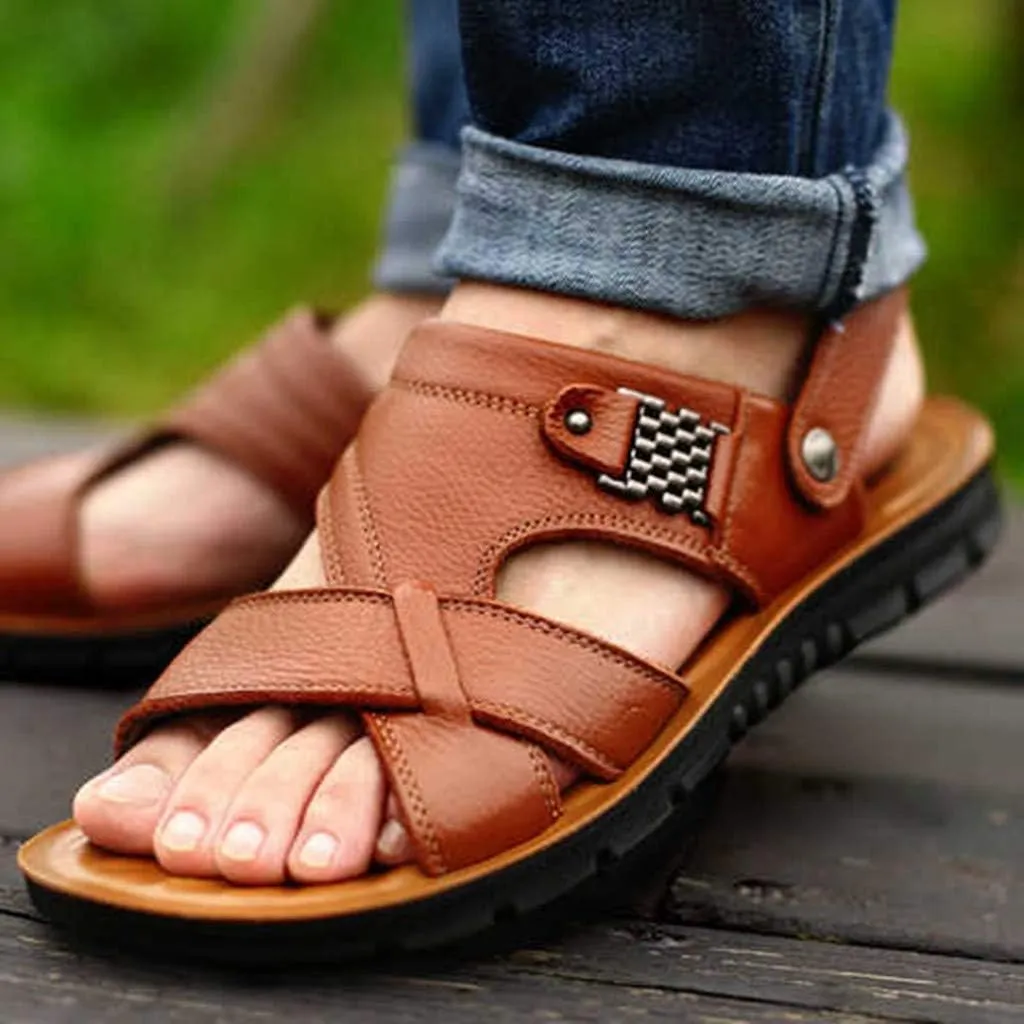Mens Sandals Sandal for Men Mens Beach Sandals Beach Comfortable Adjustable Straps Breathable Outdoor Sandal