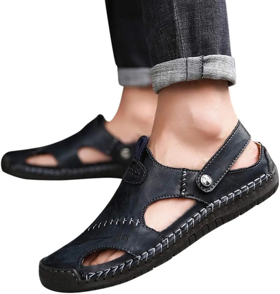 Mens Sandals Sandal Men Mens Beach Sandals Adjustable Straps Non Slip Hiking Lightweight Breathable Sandal
