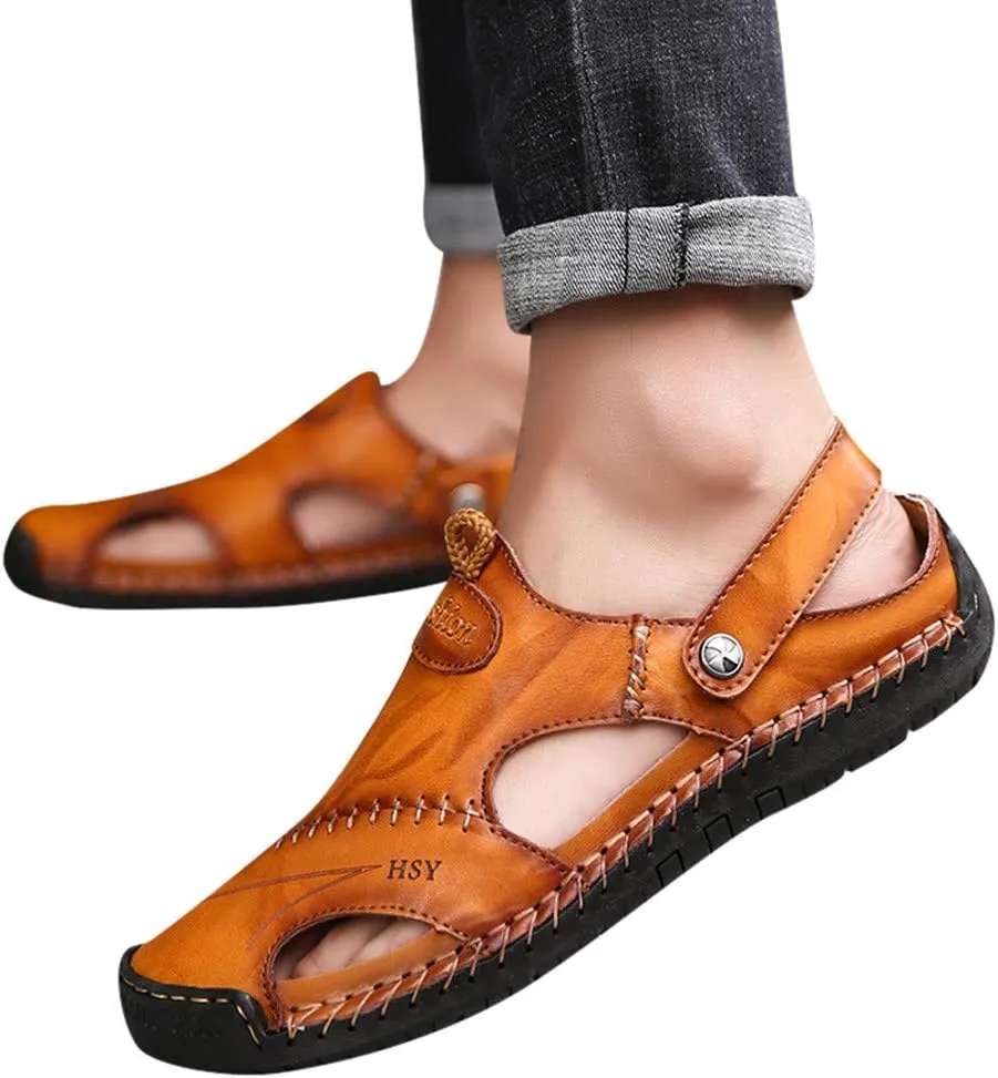 Mens Sandals Sandal Men Mens Beach Sandals Adjustable Straps Open Toe Lightweight Casual Breathable Sandal
