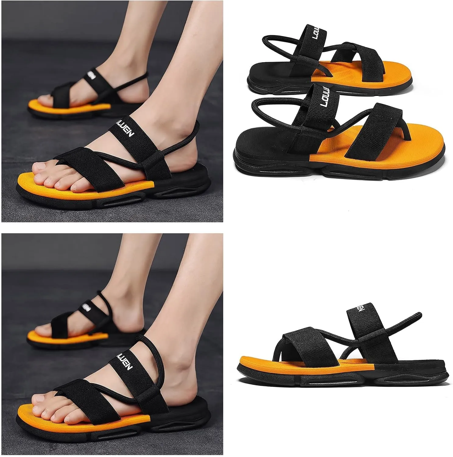 Mens Sandals Sandal Men Mens Beach Sandals Outdoor Comfortable Adjustable Straps Hiking Beach Sandal