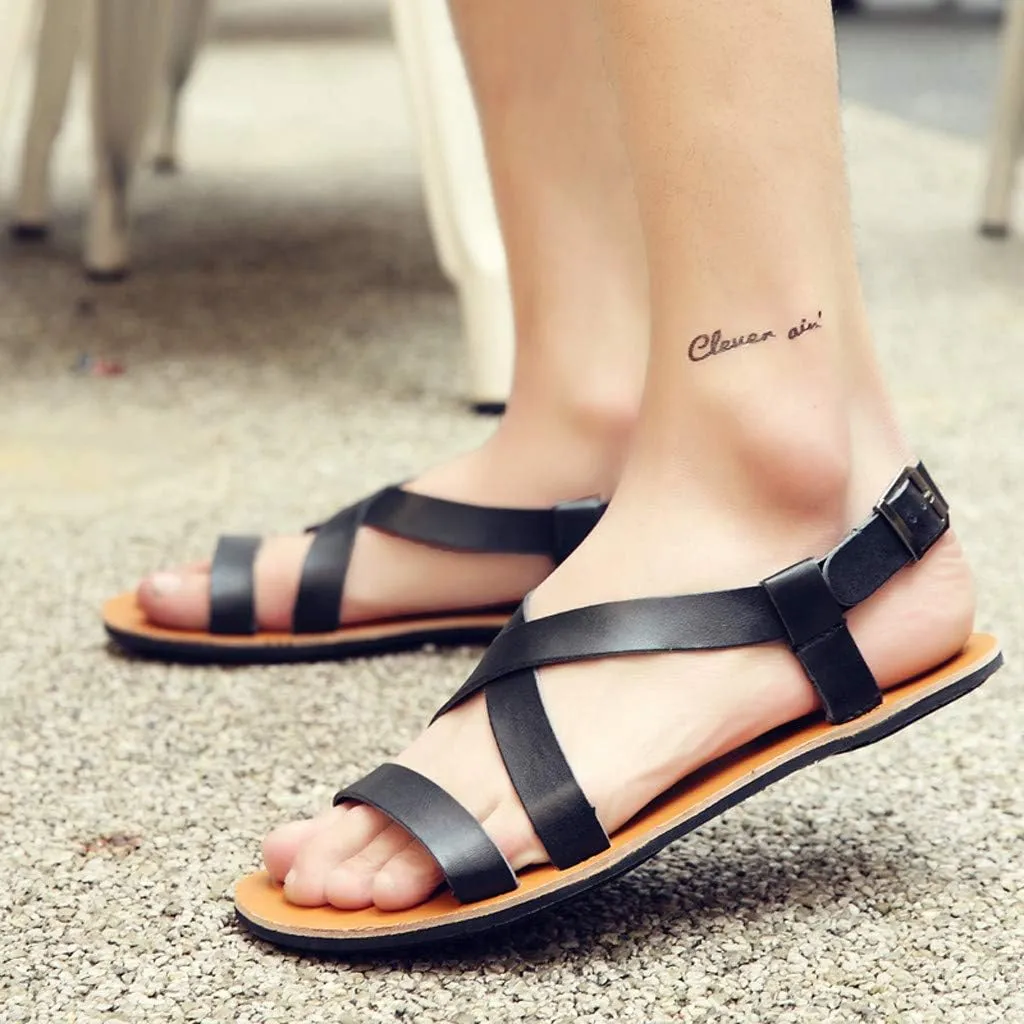 Mens Sandals Sandal Men Mens Beach Sandals Outdoor Lightweight Non Slip Adjustable Straps Beach Sandal
