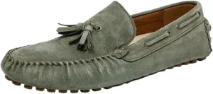 Men's Shoes Suede Vamp Uniform Driving Loafers Solid Color Round Toe Party Non Slip Block Heel Anti-Slip Slip Resistant Shoe