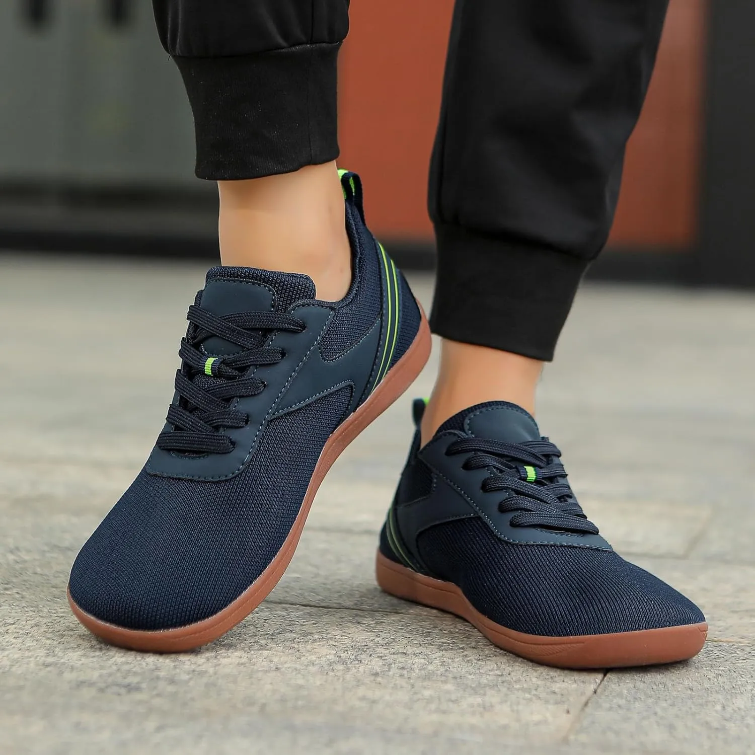 Men's Sneakers Couple Mesh Sports Casual Shoes Breathable Flat Bottom Lightweight Plus Size Comfortable Walking Shoes