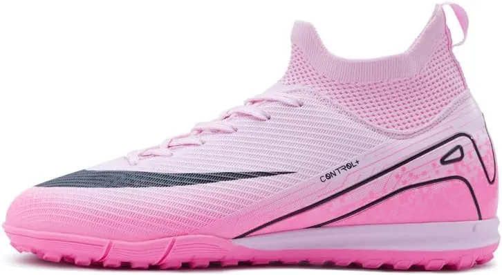 Men's Soccer Shoes High-Top Soccer Cleats Outdoor Indoor Breathable Athletic Professional Spikes Youth Boys Football Shoes Unisex