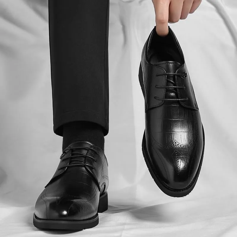 Mens Tuxedo Shoes Comfort Non Slip Casual Business Work Formal Shoes Business Sneaker Dress Shoes for Men(7)