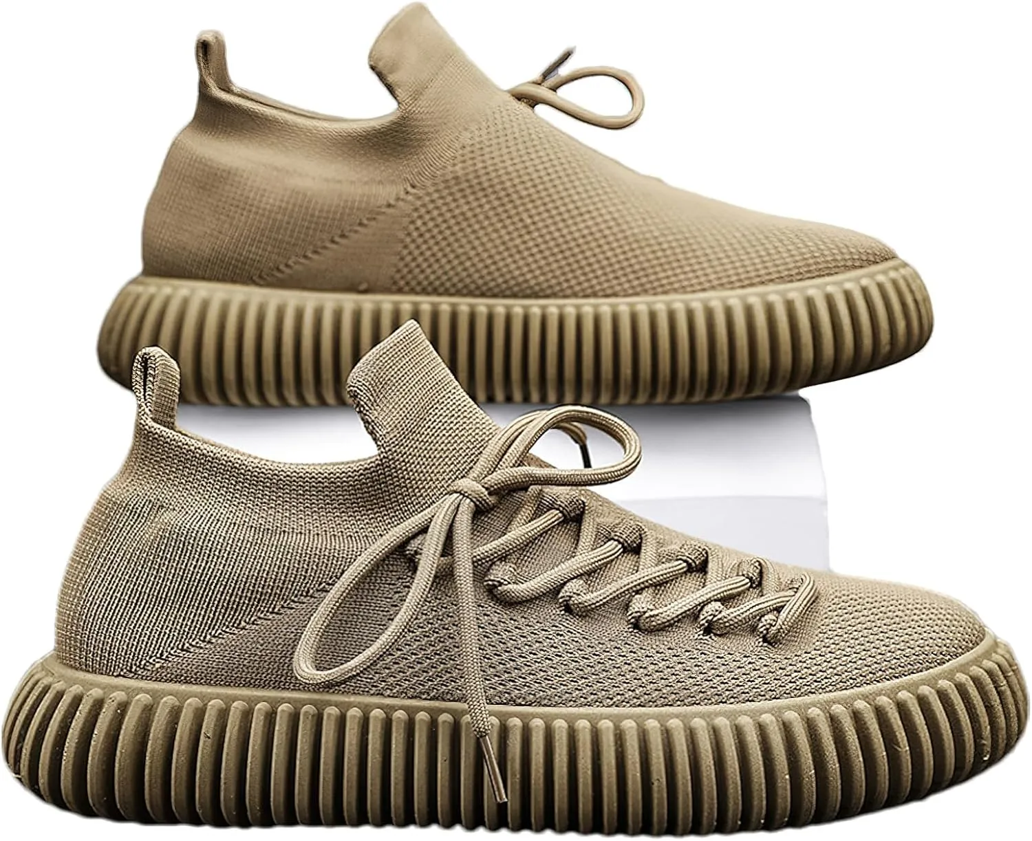 Men's Unique Side Lace-up Trainers Breathable Fashion Sports Shoes