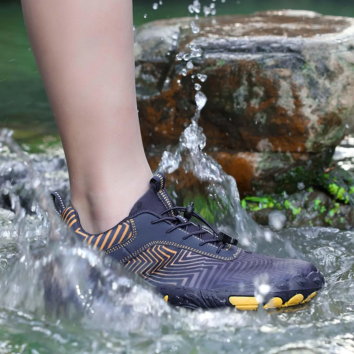 Men's Women's Outdoor Water Sports Shoes Men's Quick Dry Beach Shoes Walking, Fishing, Climbing, Sailing, Hiking, Functional Training Shoes Breathable, Amphibious Sports Shoes