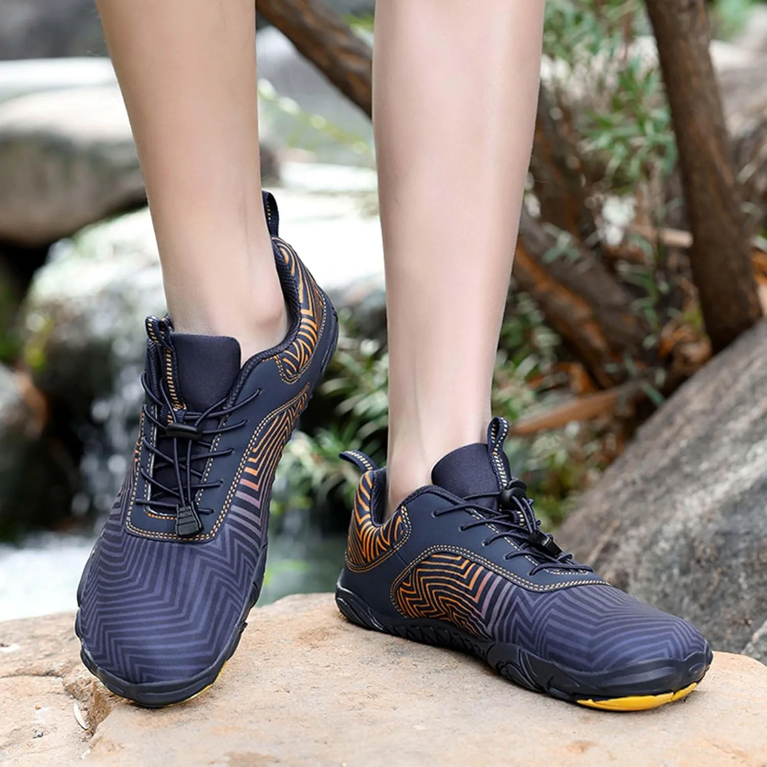 Men's Women's Outdoor Water Sports Shoes Men's Quick Dry Beach Shoes Walking, Fishing, Climbing, Sailing, Hiking, Functional Training Shoes Breathable, Amphibious Sports Shoes
