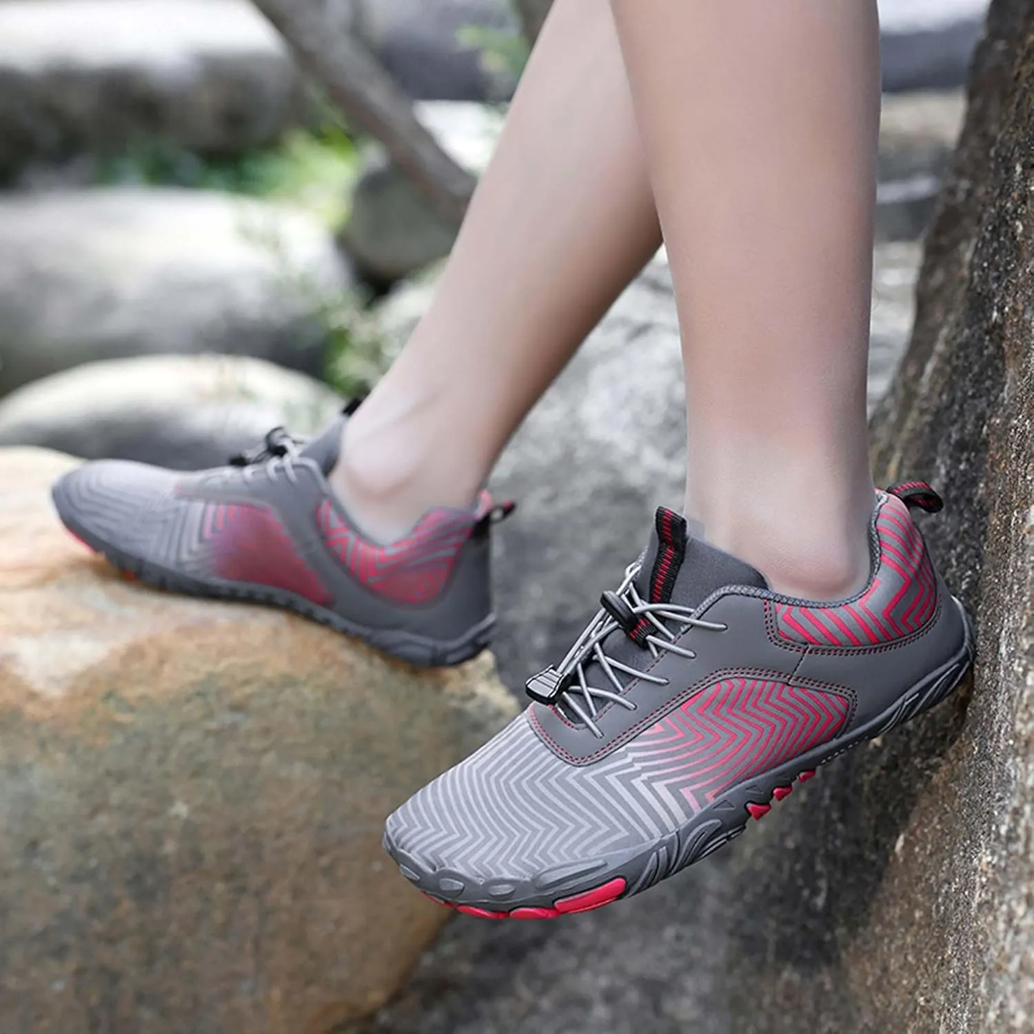 Men's Women's Outdoor Water Sports Shoes Men's Quick Dry Beach Shoes Walking, Fishing, Climbing, Sailing, Hiking, Functional Training Shoes Breathable, Amphibious Sports Shoes