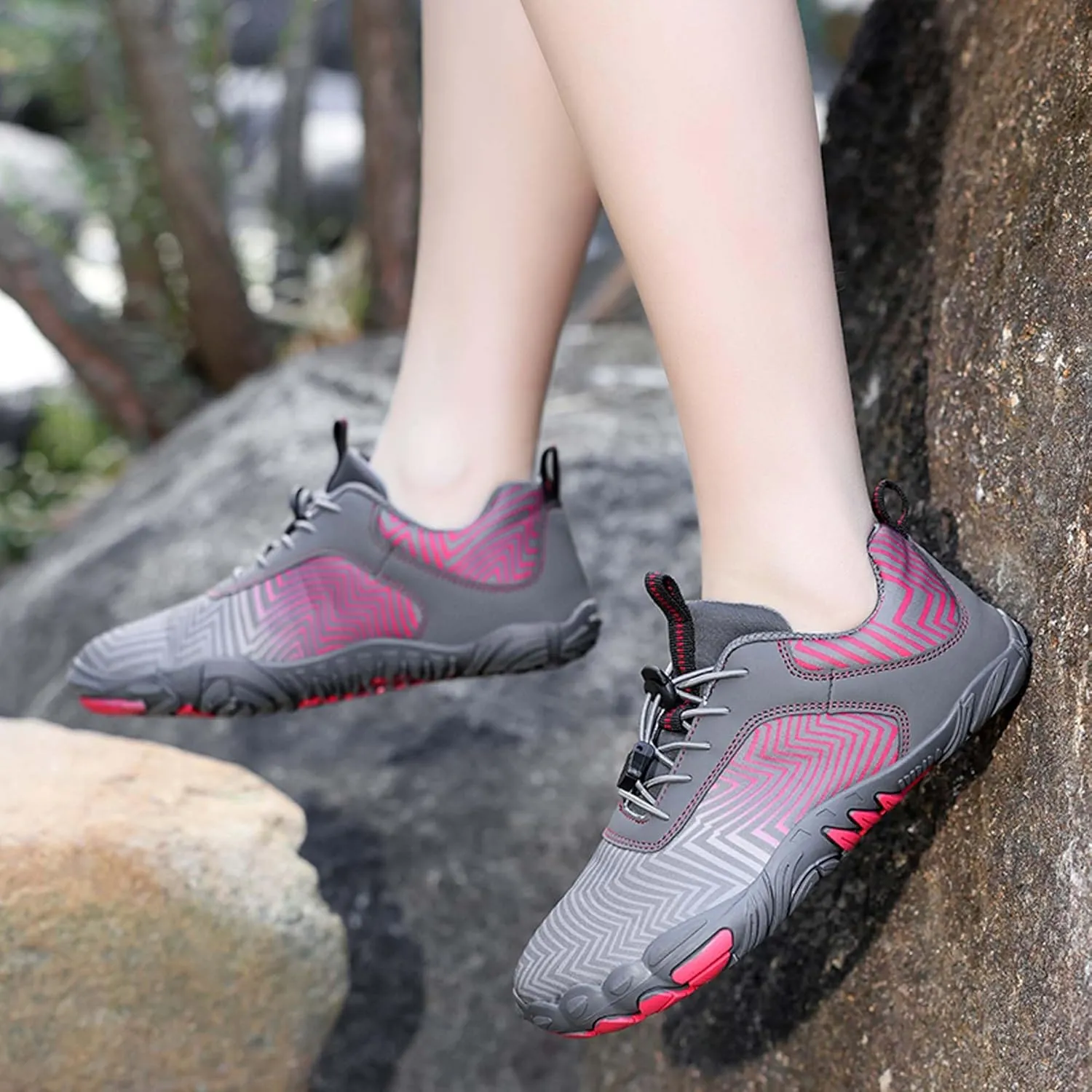 Men's Women's Outdoor Water Sports Shoes Men's Quick Dry Beach Shoes Walking, Fishing, Climbing, Sailing, Hiking, Functional Training Shoes Breathable, Amphibious Sports Shoes