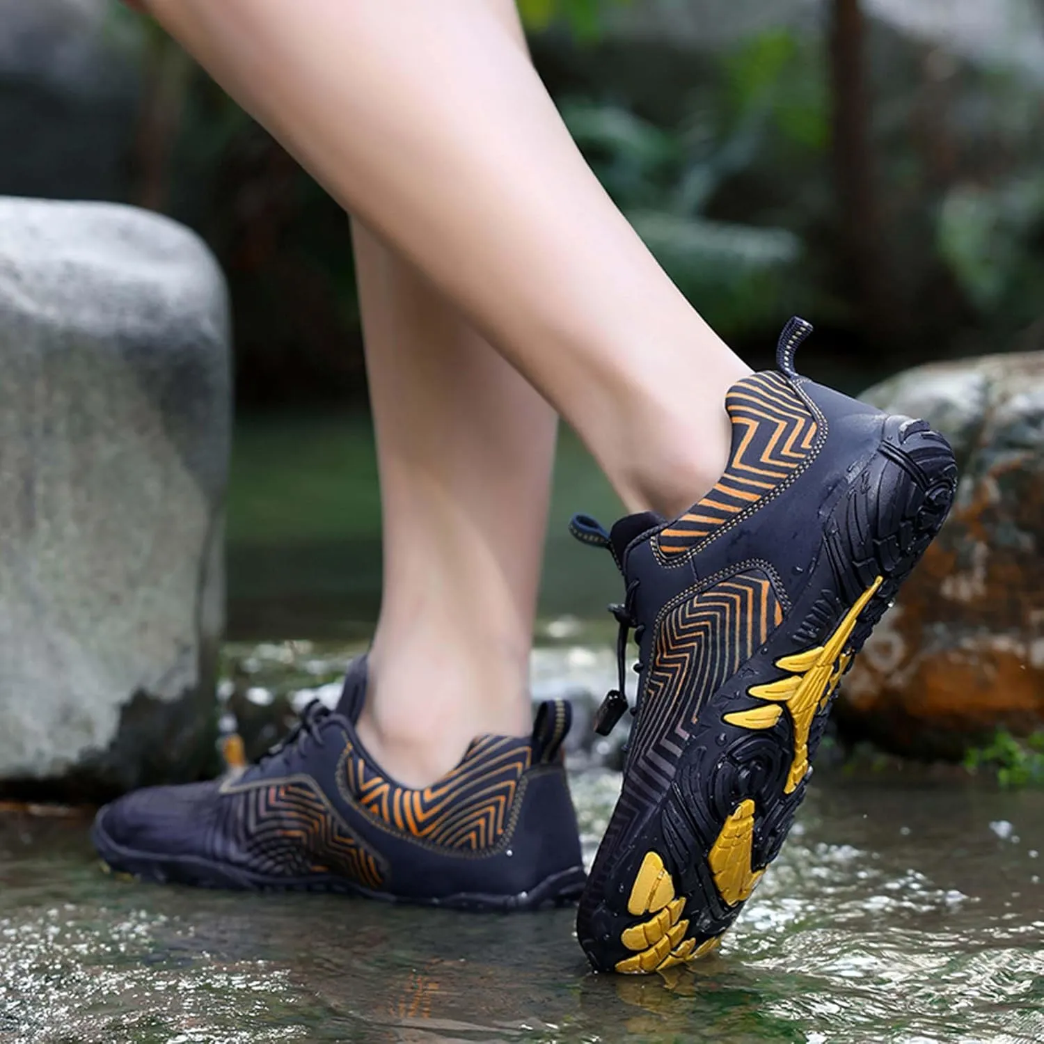 Men's Women's Outdoor Water Sports Shoes Men's Quick Dry Beach Shoes Walking, Fishing, Climbing, Sailing, Hiking, Functional Training Shoes Breathable, Amphibious Sports Shoes